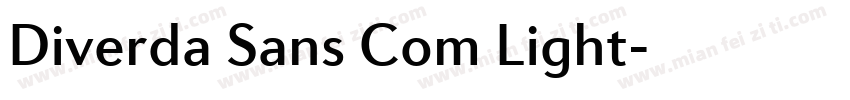 Diverda Sans Com Light字体转换